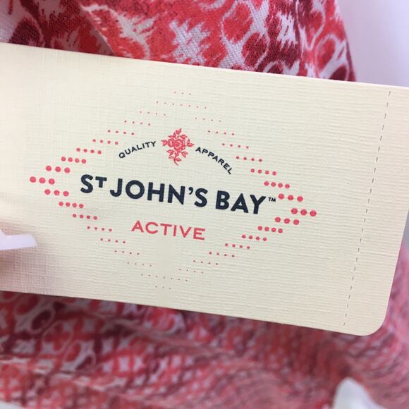 St. John's Bay Active Tank Top Coral Geo XL - Picture 10 of 13